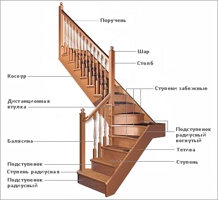 Выбор типа лестницы в частных домах