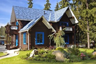 Ландшафтный дизайн деревянного дома
