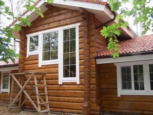 деревянный дом в скандинавском стиле