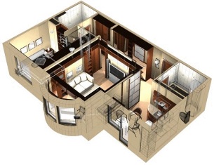 Проектирование дизайна интерьера дома